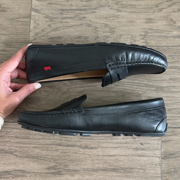 Marc Joseph Womens Black Penny Loafer - Picture 3 of 8